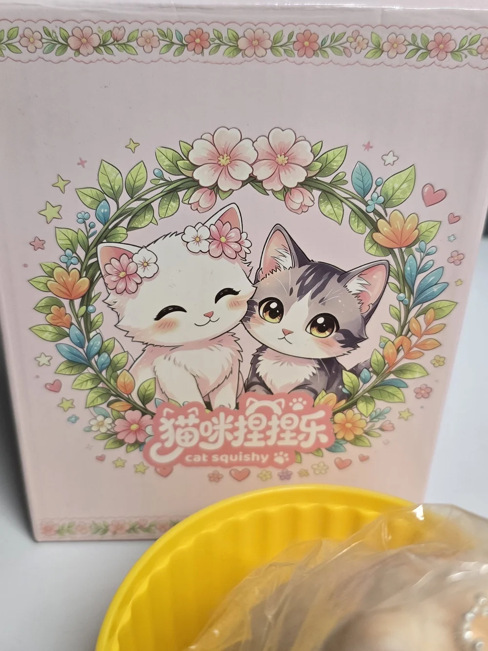Orange & White Squishy Cat Toy